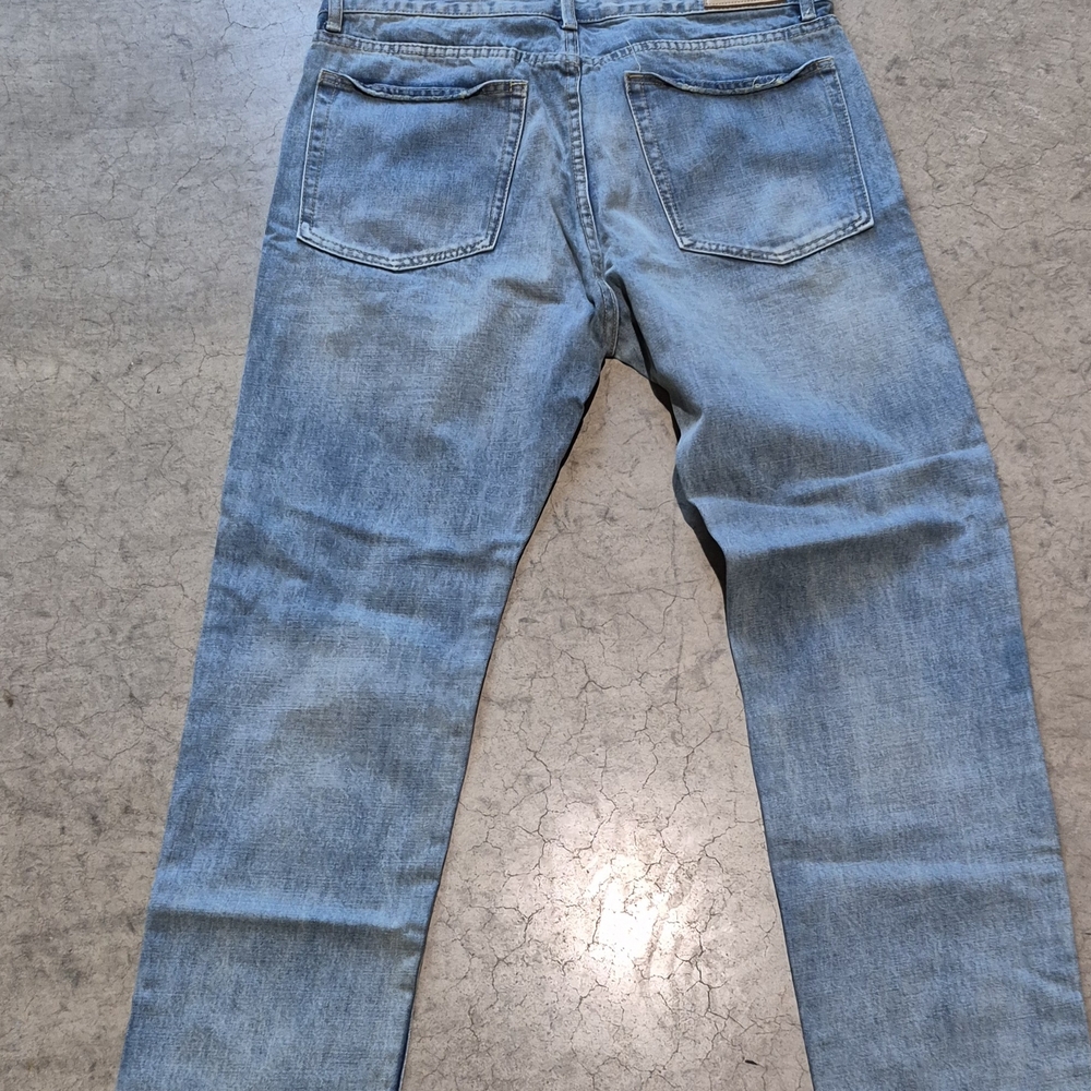 MNML Light Blue Jeans with Iconic Print - Picture 4 of 8